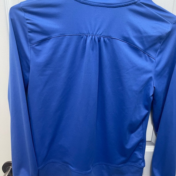 Champion athletic jacket medium blue long sleeve half zip - Picture 6 of 7